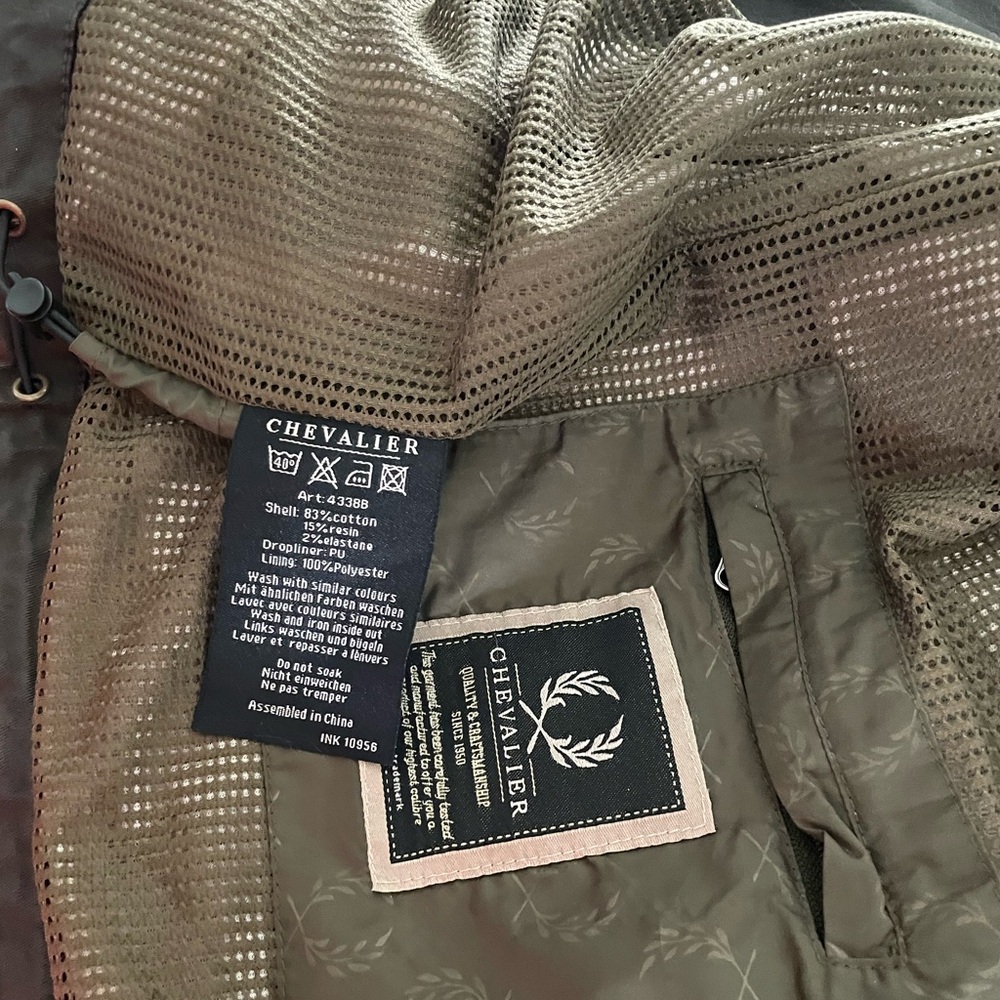 Chevalier Waxed Cotton Jacket Full Zip Hunting Fishing Mens Small - Picture 6 of 7